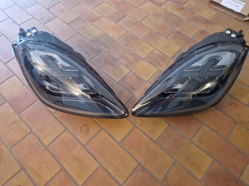 LAMPA PRZÓD PORSCHE CAYENNE III 9Y 9Y0 MATRIX EUROPA BLACK KOMPLETNA