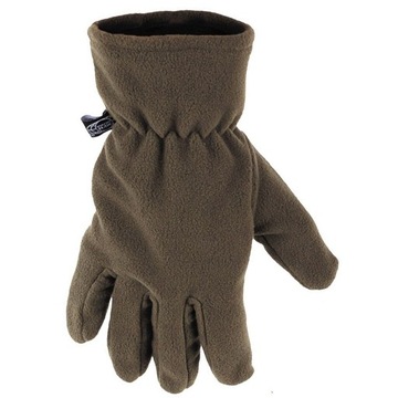 Rękawice rękawiczki polarowe ze ściągaczem MFH Fleece Gloves - Zielone L