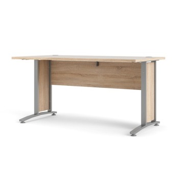 Biurko prostokątne dąb sonoma 150 x 80 x 75 cm proste duże PRIMA
