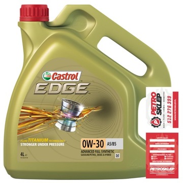 CASTROL EDGE 0W30 A5/B5 TITANIUM FST VOLVO 4L