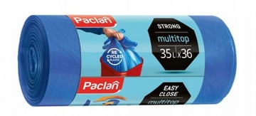 WORKI NA ŚMIECI 30szt x 35L + gratis MOCNE WIĄZANE
