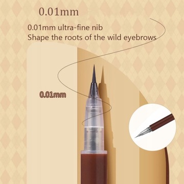 Карандаш для бровей 0,01 мм, ультратонкий жидкий карандаш для бровей