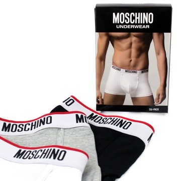 MOSCHINO bokserki 3 PAK bokserek męskich MULTI roz.L