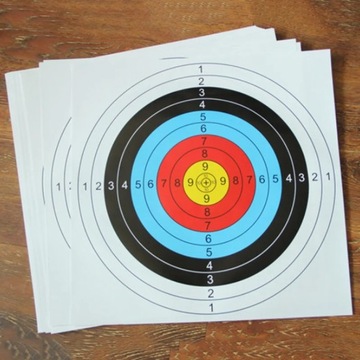 10 шт., 60*60 см, бумажная мишень для стрельбы из лука, стрелка для лица, тренировочный лук n