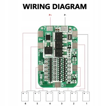 15A 22V 24V BMS PCB Плата защиты аккумулятора