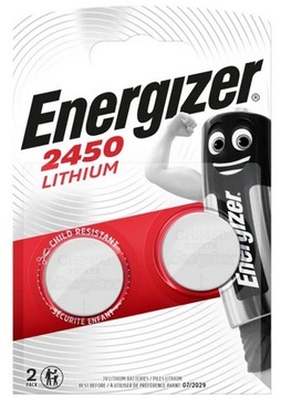 2x Bateria litowa ENERGIZER CR2450 3V DL 2450 2szt