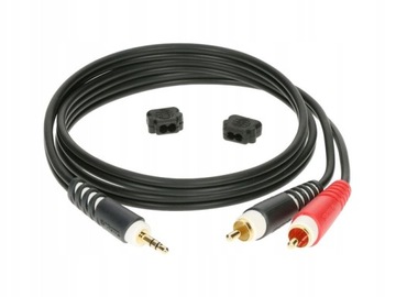 KABEL Przewód miniJACK-2x RCA cinch mono 2m KLOTZ X