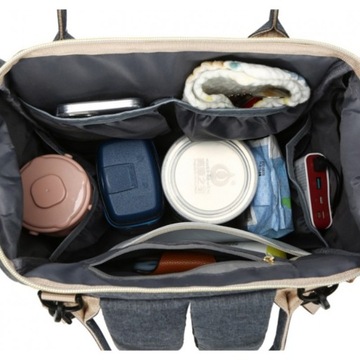 Сумка-органайзер для мамы и папы в коляску, серый