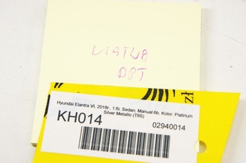 KH014 HYUNDAI ELANTRA VI LIŠTA DVEŘE PRAVÝ ZADNÍ