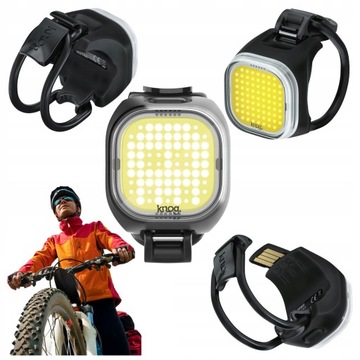LAMPKA ROWEROWA LED PRZEDNIA USB MOCNA PRZÓD LAMPA DO ROWERU LEDOWA