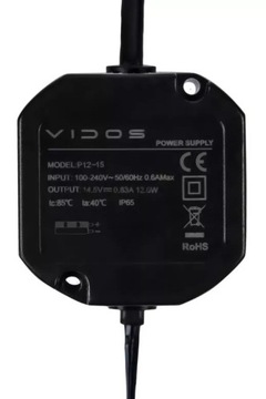 ZASILACZ DO WIDEODOMOFONU VIDOS 14,5V 0,83A