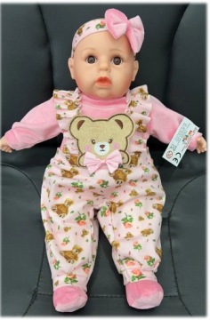 КУКЛА ГОВОРИТ И ПОЕТ НА ПОЛЬСКОМ 45СМ + соска_73