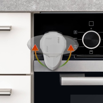 Защита дверцы духовки самоклеющейся лентой 3M REER