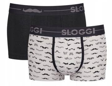 SLOGGI MEN 2X MAJTKI MĘSKIE GO MOVEMBER HIPSTER XL (EU 7) 2-PAK