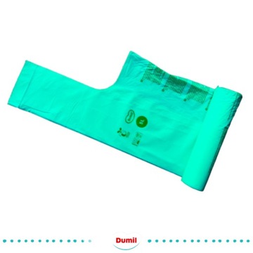 WORKI NA ŚMIECI BIODEGRADOWALNE WORKI NA ODPADY BIO 5L DUMIL 100 SZTUK