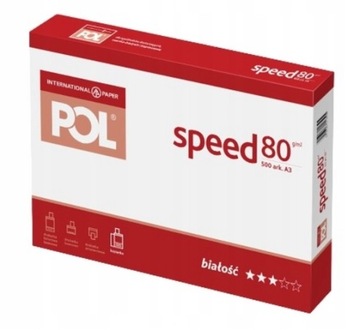 Papier ksero do drukarki A4 Polspeed biały A'500