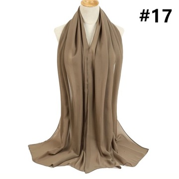 Chiffon Scarf Women Turban Muslim Hijab Foulard