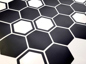 НАКЛЕЙКИ Графика на авто СОТЫ ШЕСТИГРАННИКИ 59шт 6х7