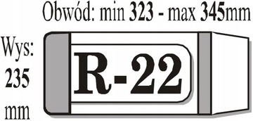 OKŁADKA NA KSIĄŻKI R-22 1 SZTUKA