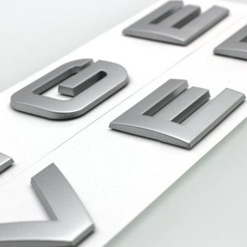 Эмблема с надписью RANGE ROVER SILVER Matt Quality 1