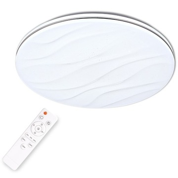 Plafon LED z Pilotem ze Ściemniaczem Sufitowy 48W