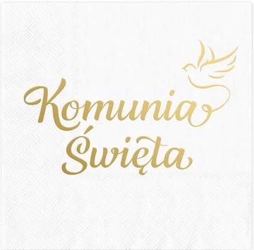 Serwetki komunijne Pierwsza Komunia Święta, serwetki papierowe