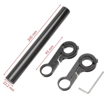 УДЛИНИТЕЛЬ РУЛЯ ВЕЛОСИПЕДА УДЛИНИТЕЛЬ РУЛЯ УГЛЕРОДНОЕ КРЕПЛЕНИЕ ДЛЯ ВЕЛОСИПЕДА