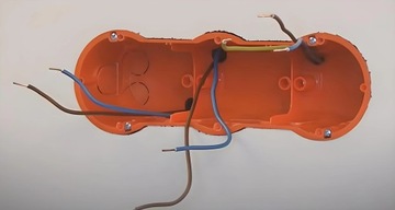 Электрическая коробка, встраиваемая, Triple Deep Orange, 60 мм, PK60, 1 шт.