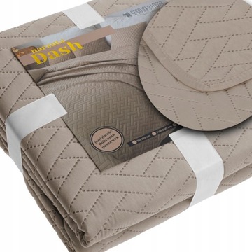 NARZUTA NA ŁÓŻKO PIKOWANA DWUSTRONNA KAPA KOC PLED DASH 240x260CM