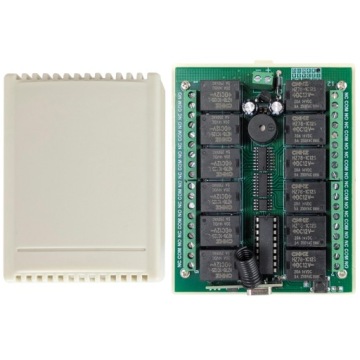 Радиоконтроллер-реле 12 каналов - 12/24 В - дистанционное управление