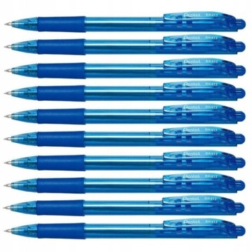 PENTEL WOW АВТОМАТИЧЕСКАЯ ШАРИКОВАЯ РУЧКА 0,7 мм СИНЯЯ 10 шт.