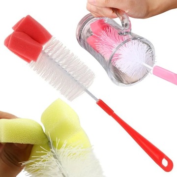 SZCZOTKA DO BUTELEK I SMOCZKÓW GĄBKA BIAŁA