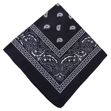 CHUSTKA BANDAMKA CHUSTA BANDANA APASZKA CZARNA