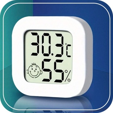 ЭЛЕКТРОННЫЙ КОМНАТНЫЙ ТЕРМОМЕТР ЦИФРОВОЙ ГИГРОМЕТР МЕТЕОСТАНЦИЯ + БАТАРЕЯ