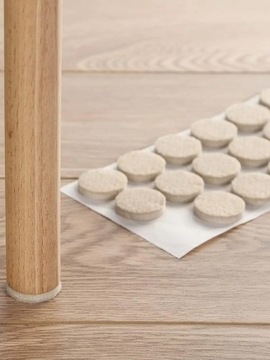 ФЕРТОВЫЕ ПОДКЛАДКИ ДЛЯ МЕБЕЛЬНЫХ СТУЛЬЕВ, САМОКЛЕЯЩИЕСЯ, ПРОТИВОСКОЛЬЗЯЩИЕ, ТОЛСТЫЕ x18