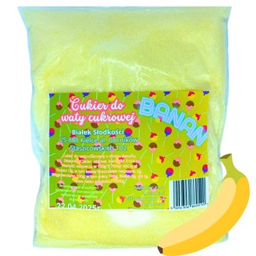 Cukier Do Waty Cukrowej BANANOWY 5KG ŻÓŁTY