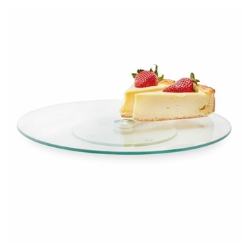 Patera talerz na ciasto taca obrotowa na tort szklana 30cm