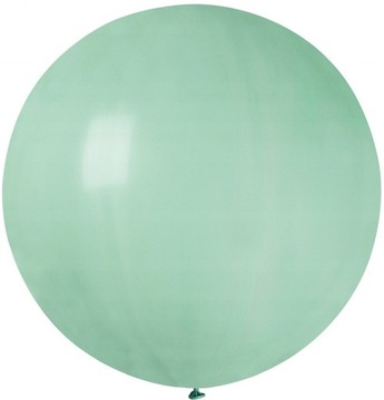 BALON lateksowy GIGANT KULA PASTELOWA TURKUSOWA