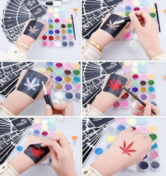 БЛЕСКИ ТАТУ ДЛЯ ДЕТЕЙ, РУЧКИ, БОЛЬШОЙ НАБОР