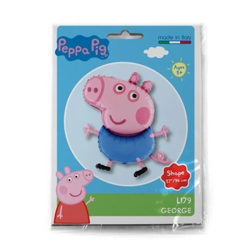 Balon foliowy George 37cali pakowany pig świnka