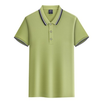 Elegancka Letnia Moda: Wygodna Koszulka Polo Z Szerokim Kołnierzem, 4XL