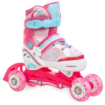 Роликовые коньки Роликовые коньки 4в1 RAVEN Zoya 27-30 LED Wheels