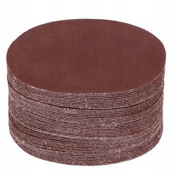 50x PAPIER ŚCIERNY 125 KRĄŻKI SAMOPRZYLEPNE NA RZEP DO SZLIFIERKI P240