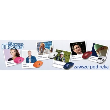 Pieczątka kieszonkowa Stamp Mouse 30 47x18mm PROJEKT + GUMKA