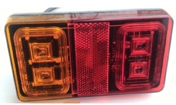Lampa tylna zespolona LED prostokątna,3 funkcje