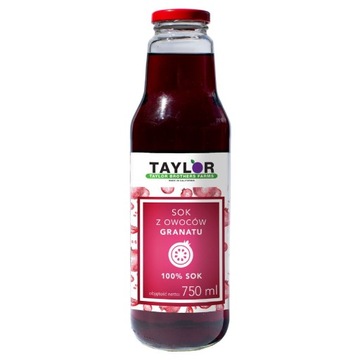SOK Z OWOCÓW GRANATU 100% TAYLOR 750ml