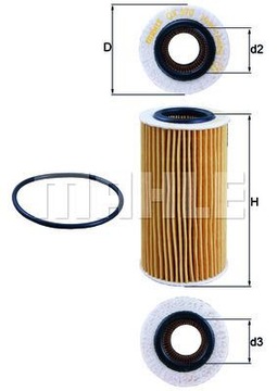 KNECHT OX 370D Filtr oleju