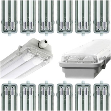 12x HERMETYCZNA OPRAWA LED SUFITOWA LAMPA 60 10W
