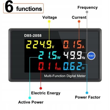 LCD AC 0-99,99A Cyfrowy miernik napięcia Volt
