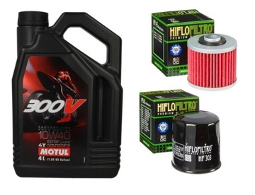 MOTUL 300V FL Road 10W40 4T 4L + filtr oleju Hiflo